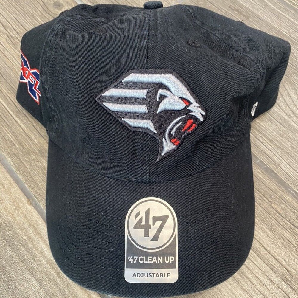 XFL ORLANDO GUARDIANS '47 Clean Up Adjustable Baseball Hat Black, OSFM NWT